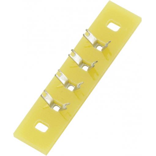 TRU COMPONENTS pájecí lišta jednořadá Počet pólů 4 epoxid (d x š x v) 36 x 9 x 1.5 mm 1 ks