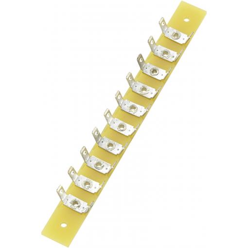 TRU COMPONENTS pájecí lišta jednořadá Počet pólů 10 epoxid (d x š x v) 100 x 10 x 1.6 mm 1 ks