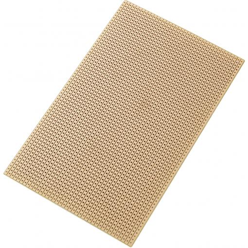 TRU COMPONENTS SU527453 eurodeska tvrzený papír (d x š) 16 cm x 10 cm 35 µm Rastr (rozteč) 2.54 mm Množství 1 ks