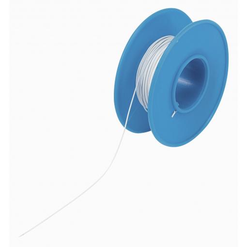TRU COMPONENTS 1571387 navíjecí drát, Wire Wrap, 1 x 0.20 mm², bílá, 15 m