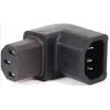 TRU COMPONENTS IEC13214-R síťový adaptér IEC C13 zásuvka 10 A - IEC zástrčka C14 10 A Počet kontaktů: 2 + PE černá 1 ks
