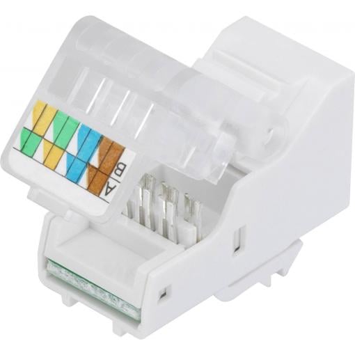 TRU COMPONENTS SM-2014H8C5E Modulární zásuvky zásuvka, rovná šedá 1 ks