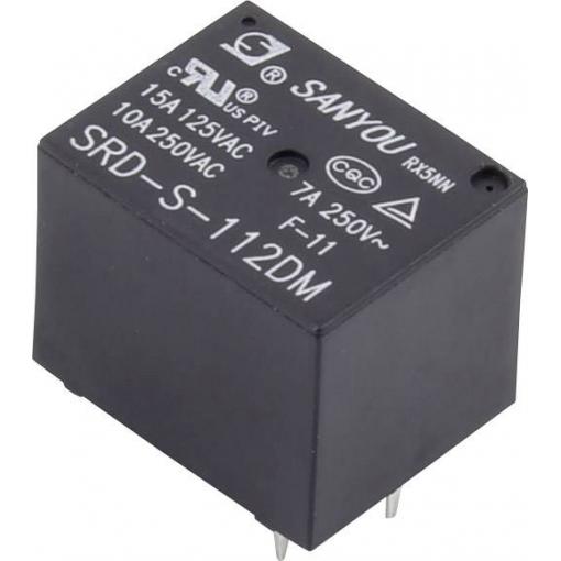TRU COMPONENTS SRD-S-112DM, 1464394 relé do DPS, monostabilní, 1 cívka, 277 V/AC, 15 A, 1 ks