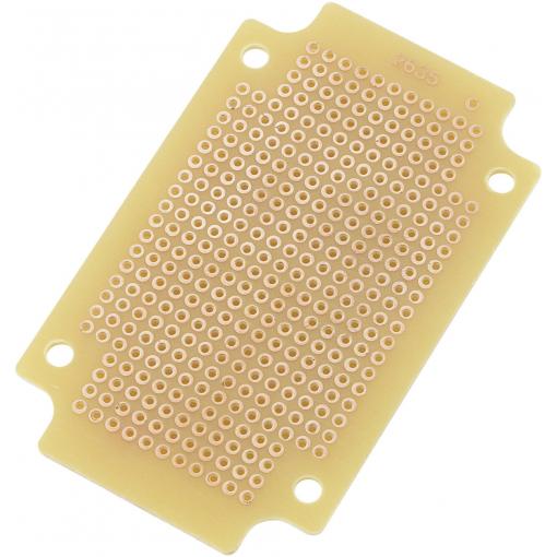 TRU COMPONENTS experimentální deska tvrzený papír (d x š) 80 mm x 52 mm 35 µm Rastr (rozteč) 2.54 mm Množství 1 ks