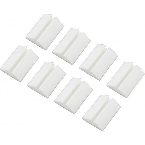 TRU COMPONENTS držák kabelu samolepicí 1571994 Průměr kabelového svazku (rozsah) 2.50 do 3.50 mm bílá 8 ks