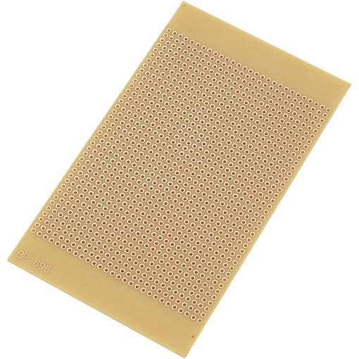 TRU COMPONENTS SU527696 experimentální deska tvrzený papír (d x š) 12.5 cm x 7.3 cm 35 µm Rastr (rozteč) 2.54 mm Množství 1 ks
