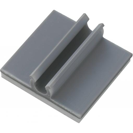TRU COMPONENTS úchytka samolepicí 1572175 Průměr kabelového svazku (rozsah) 6.40 mm (max) šedá 1 ks