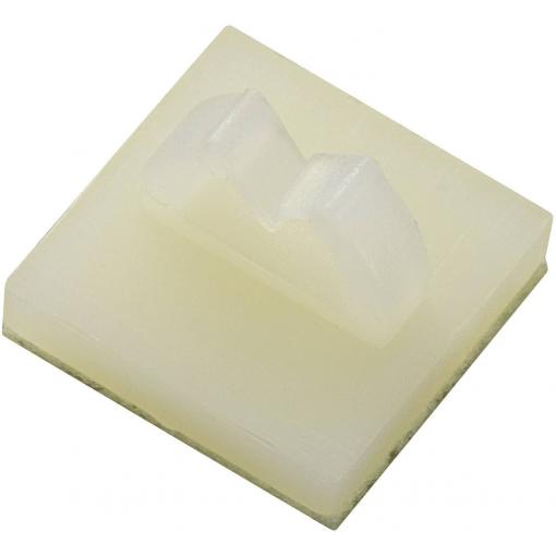 TRU COMPONENTS 7.4 mm úchytka samolepicí 1572177 Průměr kabelového svazku (rozsah) 6.40 mm (max) přírodní 1 ks