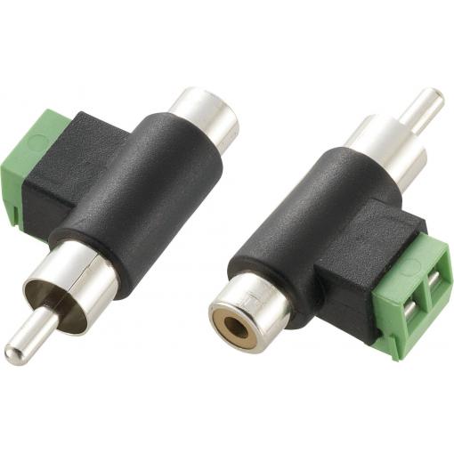 TRU COMPONENTS cinch adaptér cinch zástrčka - cinch zásuvka, šroubovací 1 ks