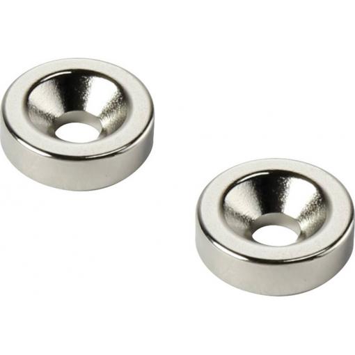 TRU COMPONENTS D10T3-M3 permanentní magnet kruhový (Ø x v) 10 mm x 3 mm N35 Max. pracovní teplota: 80 °C