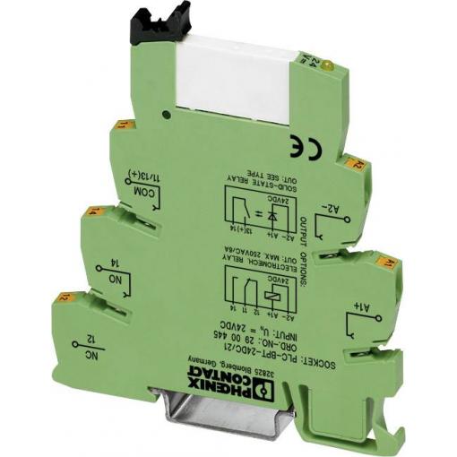 Phoenix Contact PLC-RPT- 24UC/21AU relé s rozhraním 24 V/DC, 24 V/AC 50 mA 1 přepínací kontakt 10 ks