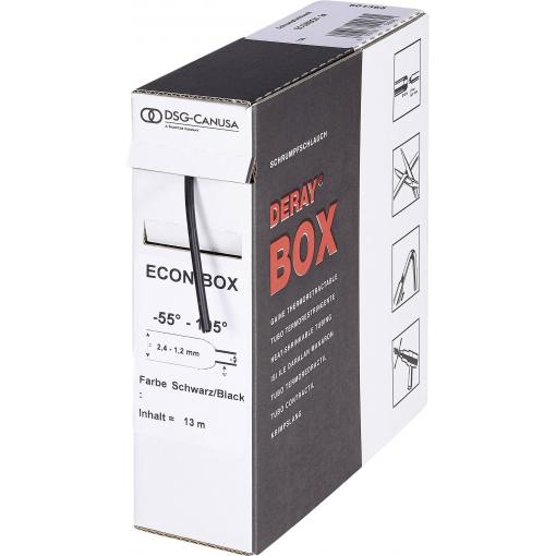 DSG Canusa 8610048702 smršťovací bužírka bez lepidla šedá 4.80 mm 2.40 mm Poměr smrštění:2:1 8 m