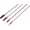 VOLTCRAFT MSL-100 měřicí kabel zástrčka 4 mm 1.00 m černá, červená 1 ks