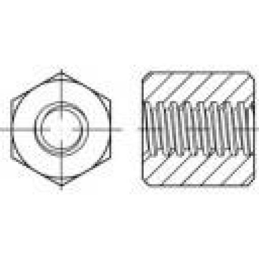 TOOLCRAFT 158214 šestihranná matice trapézová 24 mm ocel 1 ks