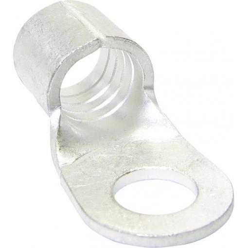 TRU COMPONENTS 1583097 kulaté kabelové oko Průřez (max.)=25 mm² Ø otvoru=10 mm bez izolace kov 1 ks