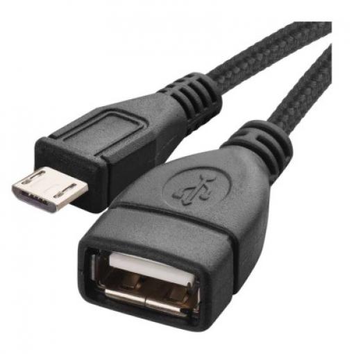 USB kabel 2.0 A/F- micro B/M OTG 15 cm  SM7053