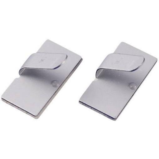 TRU COMPONENTS TC-MWCR15203 úchytka samolepicí 1593024 Průměr kabelového svazku (rozsah) 8 mm (max) stříbrná 1 ks