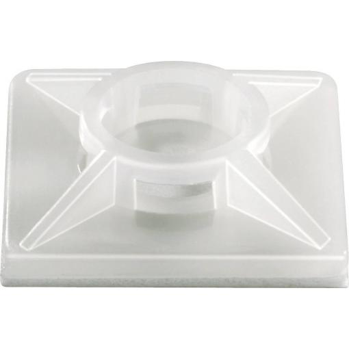 TRU COMPONENTS TC-HC19R203 úchytka samolepicí 1593034 Průměr kabelového svazku (rozsah) 3 mm (max) 4cestný vstup pro provlečení transparentní 1 ks