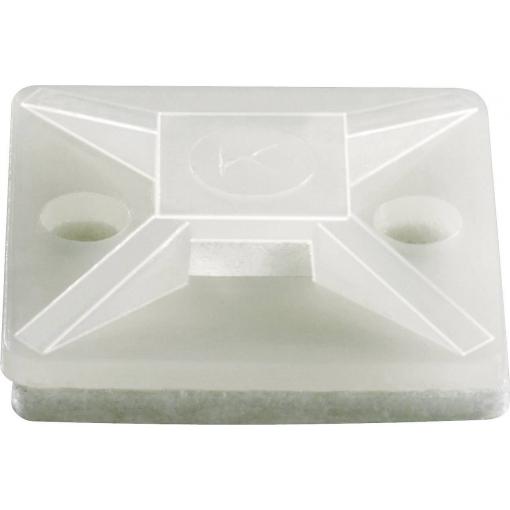 TRU COMPONENTS TC-HC101S203 úchytka samolepicí 1593042 Průměr kabelového svazku (rozsah) 7 mm (max) 4cestný vstup pro provlečení transparentní 1 ks