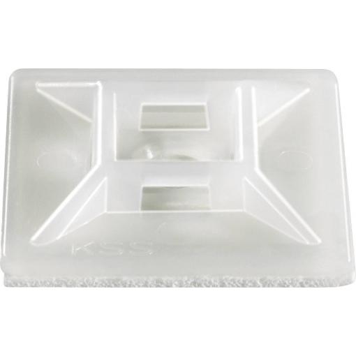 TRU COMPONENTS TC-HC102203 úchytka samolepicí 1593044 Průměr kabelového svazku (rozsah) 4.80 mm (max) 4cestný vstup pro provlečení transparentní 1 ks