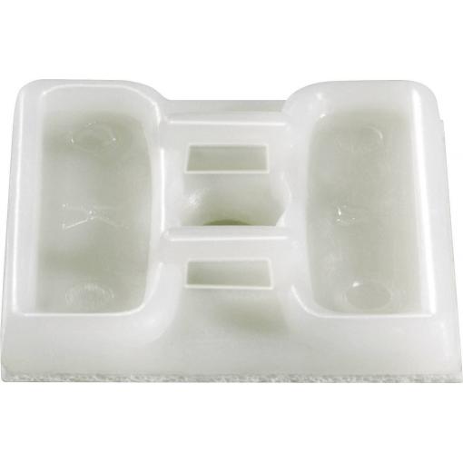 TRU COMPONENTS TC-HC103203 úchytka samolepicí 1593046 Průměr kabelového svazku (rozsah) 4.80 mm (max) 4cestný vstup pro provlečení transparentní 1 ks