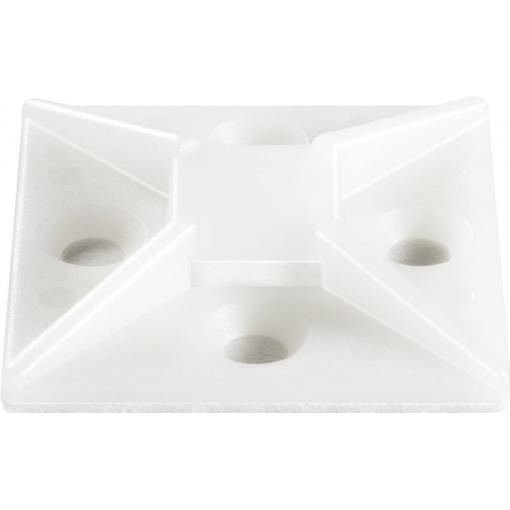 TRU COMPONENTS TC-HC3838203 úchytka samolepicí 1593050 Průměr kabelového svazku (rozsah) 13.40 mm (max) 4cestný vstup pro provlečení transparentní 1 ks