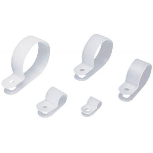 TRU COMPONENTS TC-UC3203 upevňovací příchytka šroubovací 1593066 Průměr kabelového svazku (rozsah) 12.70 mm (max) bílá 1 ks