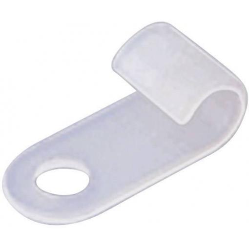 TRU COMPONENTS TC-KUC5203 upevňovací příchytka šroubovací 1593077 Průměr kabelového svazku (rozsah) 5 mm (max) přírodní 1 ks
