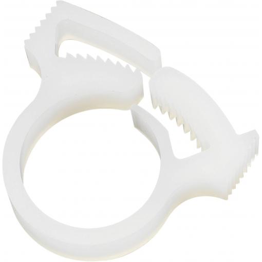 TRU COMPONENTS TC-28530C697203 upevňovací příchytka 1593103 Průměr kabelového svazku (rozsah) 12 mm (max) samozaskakovací , opětovně se zavírá přírodní 1 ks