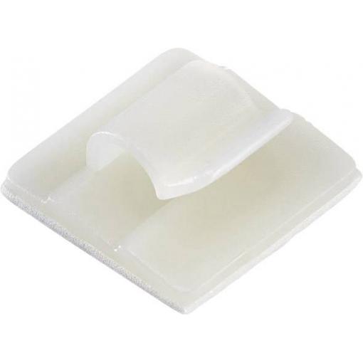 TRU COMPONENTS TC-FC0605203 úchytka samolepicí 1593108 Průměr kabelového svazku (rozsah) 4.90 mm (max) přírodní 1 ks