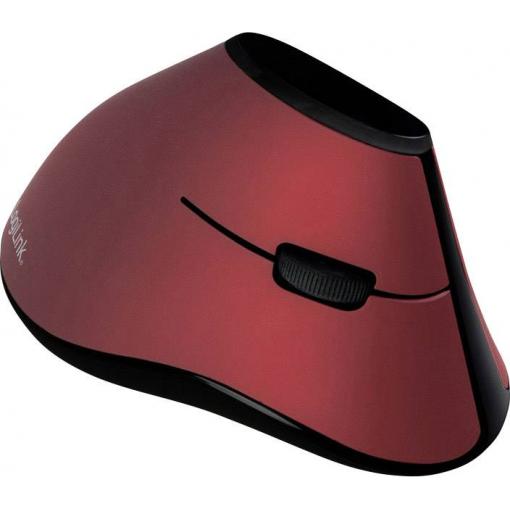 LogiLink ID0159 optická ergonomická myš, přenos bezdrátový, 5 tlačítko, 1200 dpi, černá, červená