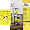 Avery-Zweckform L6131-20 Fóliové etikety 70 x 37 mm poylesterová fólie žlutá 480 ks trvalé barevná laserová tiskárna, laserová tiskárna, barevná kopírka,