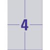 Avery-Zweckform L6134-20 typové štítky 105 x 148 mm poylesterová fólie stříbrná 80 ks trvalé laserová tiskárna, kopírka, ruční popis