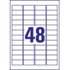 Avery-Zweckform L4778-8 etikety odolné proti vlivům počasí 45.7 x 21.2 mm poylesterová fólie bílá 384 ks trvalé barevná laserová tiskárna, laserová tiskárna,