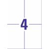 Avery-Zweckform L4719-20 Fóliové etikety 105 x 148 mm poylesterová fólie bílá 80 ks trvalé barevná laserová tiskárna, laserová tiskárna, barevná kopírka,