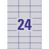 Avery-Zweckform L6133-20 typové štítky 70 x 37 mm poylesterová fólie stříbrná 480 ks trvalé laserová tiskárna, kopírka, ruční popis