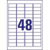 Avery-Zweckform L7911-40 Fóliové etikety 45.7 x 21.1 mm polyethylenová fólie bílá 1920 ks trvalé barevná laserová tiskárna, laserová tiskárna, barevná kopírka,