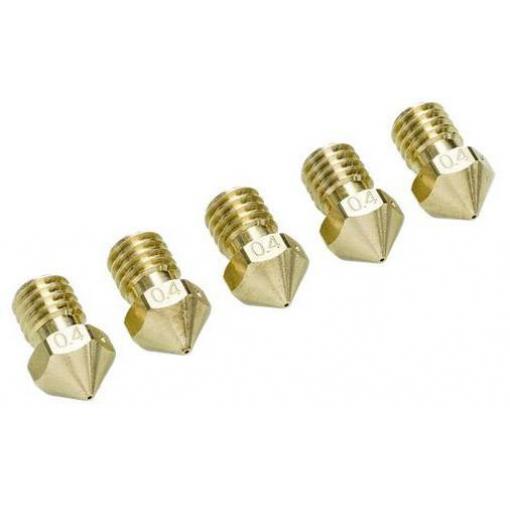 UltiMaker Ultimaker Nobzle Pack 0,4 mm Vhodné pro 3D tiskárnu: Ultimaker 2+, Ultimaker 2 Extended+ UM2+ Nozzle Pack 5x0.40mm 9525