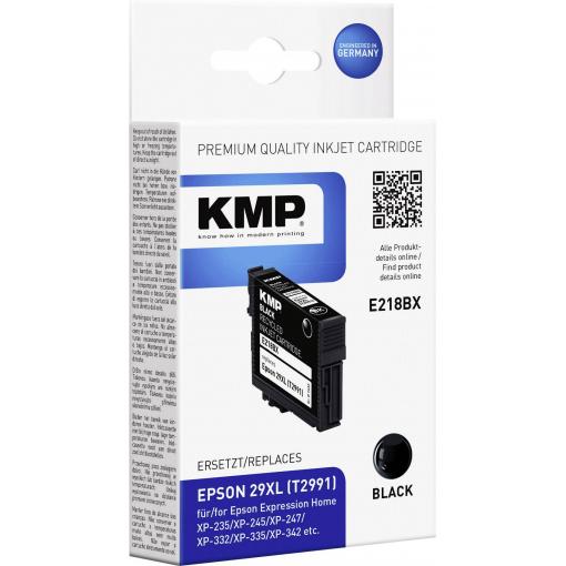 KMP Ink náhradní Epson 29XL, T2991 kompatibilní černá E218BX 1632,4001