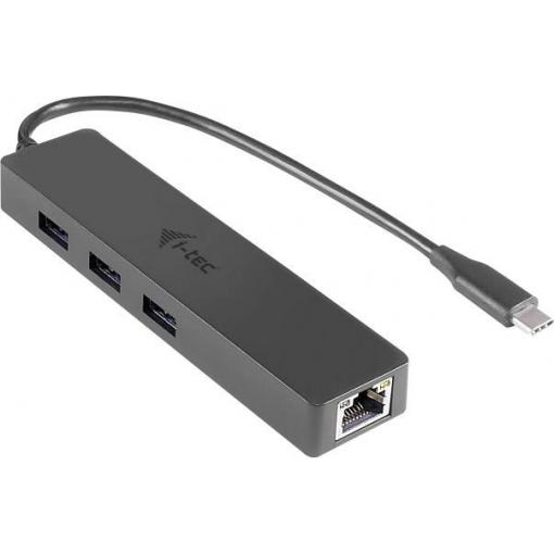 i-tec i-Tec USB-C Slim HUB 3-Port mit Gigabit Ethernet Adapter síťový adaptér 10 / 100 / 1000 MBit/s USB-C®