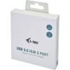 i-tec i-Tec USB 3.0 Metal 3-Port - Hub - 3 x SuperSpeed USB 3.0 + 1 x 10/100/1000 síťový adaptér 10 / 100 / 1000 MBit/s USB 3.2 (Gen 1x1)
