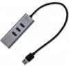 i-tec i-Tec USB 3.0 Metal 3-Port - Hub - 3 x SuperSpeed USB 3.0 + 1 x 10/100/1000 síťový adaptér 10 / 100 / 1000 MBit/s USB 3.2 (Gen 1x1)
