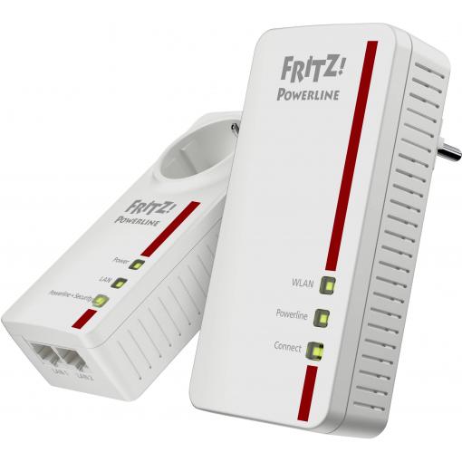 FRITZ! FRITZ!Powerline 1260 WLAN Set Wi-Fi Network Kit Powerline 20002795 1200 MBit/s
