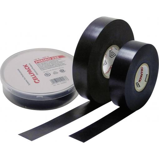 CellPack 233 0.18-19-20 sw 223607 izolační páska Premio 233 černá (d x š) 20 m x 19 mm 1 ks