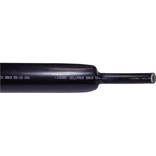 CellPack 127417 smršťovací bužírka s lepidlem černá 12 mm 3 mm Poměr smrštění:3:1 1 ks