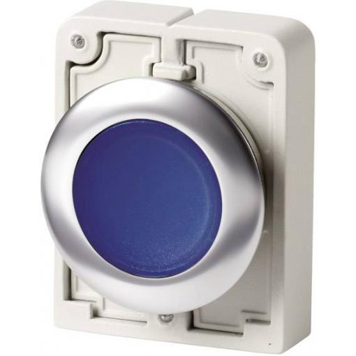 Eaton 182940 M30C-FDL-B tlačítko plochý, okrouhlý, pochromované provedení modrá 1 ks