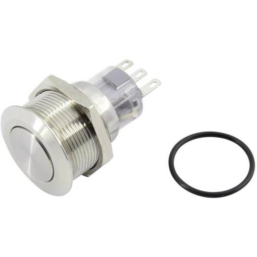 TRU COMPONENTS TC-GQ22-A-11Z/S203, 1602514 tlačítkový spínač, 22 mm, 250 V, 3 A, 1 ks