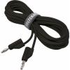 VOLTCRAFT MSB-300 měřicí kabel lamelová zástrčka 4 mm silikon 5.00 m černá 1 ks
