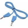 VOLTCRAFT MSB-300 měřicí kabel lamelová zástrčka 4 mm silikon 0.75 m modrá 1 ks