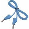 VOLTCRAFT MSB-300 měřicí kabel lamelová zástrčka 4 mm silikon 1.00 m modrá 1 ks